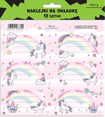 Henry Naklejka na zeszyt Henry 2 Unicorn (5905701487790) Henry Naklejka na zeszyt Henry 2 Unicorn (5905701487790)
