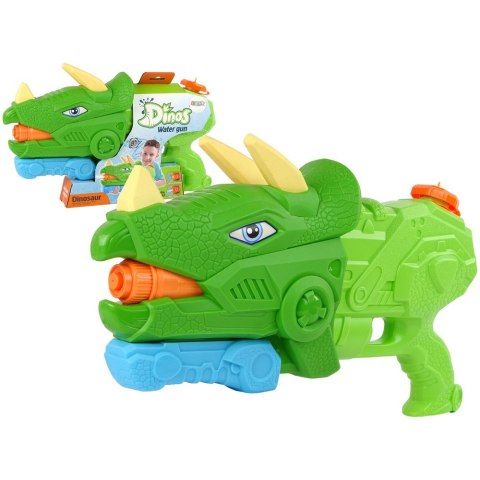 Lean Pistolet na wodę Lean Dinosaur Triceratops 1330 ml Zielony Zasięg 8 m (13120) Lean Pistolet na wodę Lean Dinosaur Triceratops 1330 ml Zielony Zasięg 8 m (13120)