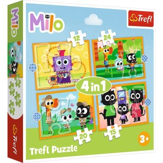 Trefl Puzzle Trefl Planeta Milo 4w1 el. (34654)