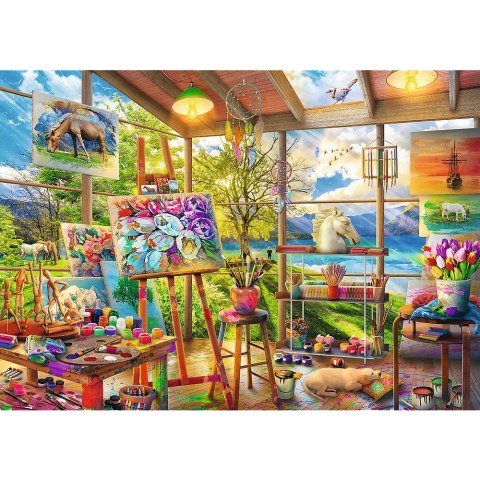 Trefl Puzzle Trefl Sztuka malowania 2x500 el. (37530)