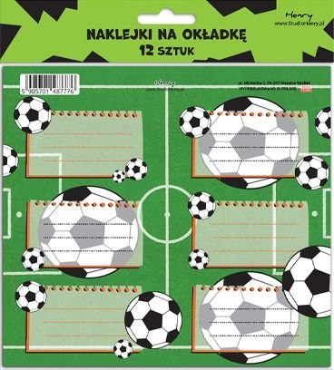 Henry Naklejka na zeszyt 2 Piłka Henry (5905701487776)