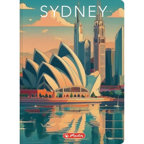 Herlitz Brulion Herlitz Retro City A5 96k. 70g krata (400196840) Herlitz Brulion Herlitz Retro City A5 96k. 70g krata (400196840)