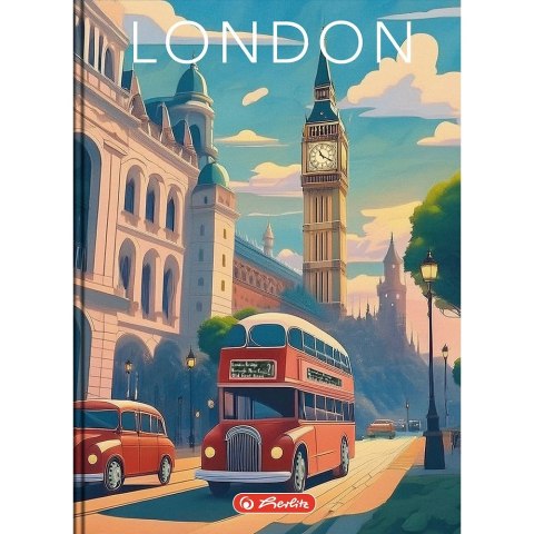 Herlitz Brulion Herlitz Retro City B5 160k. 70g krata (400196853) Herlitz Brulion Herlitz Retro City B5 160k. 70g krata (400196853)
