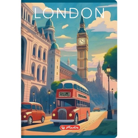 Herlitz Zeszyt Herlitz Retro City A4 96k. 70g linia (400196849) Herlitz Zeszyt Herlitz Retro City A4 96k. 70g linia (400196849)
