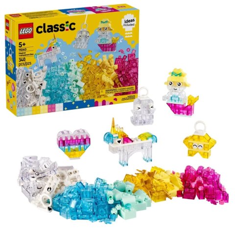 Lego Klocki konstrukcyjne Lego Classic Magiczny zestaw z przezroczystymi klockami (11040) Lego Klocki konstrukcyjne Lego Classic Magiczny zestaw z przezroczystymi klockami (11040)