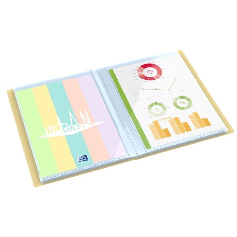 Oxford Teczka ofertowa Urban pastel A4 kolor: mix 40 kieszeni Oxford (400187645)