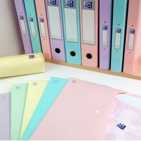 Oxford Teczka plastikowa na zatrzask Urban kopertowa pastel A4 mix 300 mic. Oxford (400187613)