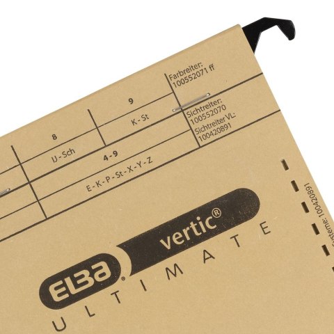 Elba Skoroszyt Elba Vertic Ultimate wiszący personalno-kredytowy A4 brązowy karton 230g (100082310)