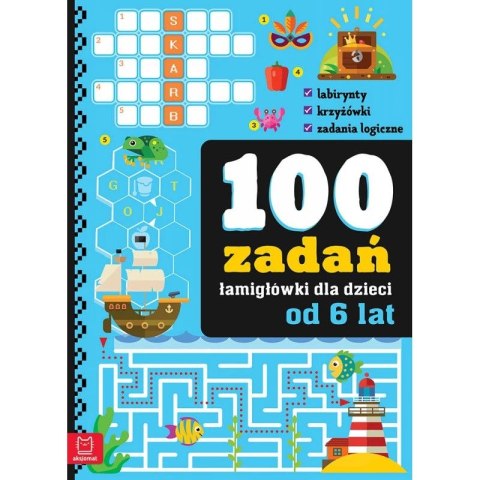 Książka dla dzieci 100 łamigłówek Książka dla dzieci 100 łamigłówek