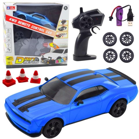 Lean Samochód Lean Sportowe Drift Wymienne Koła Zdalnie Sterowany RC 4WD Niebieskie Sport (22684) Lean Samochód Lean Sportowe Drift Wymienne Koła Zdalnie Sterowany RC 4WD Niebieskie Sport (22684)