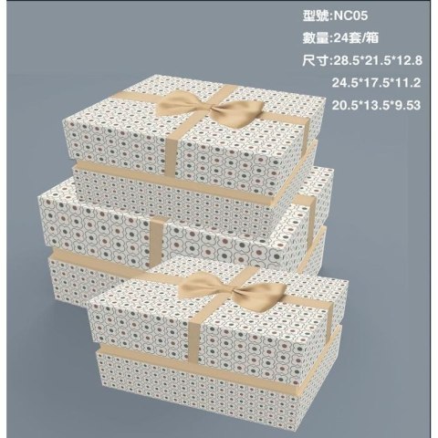Rozette Pudełko na prezent Rozette (PUG-23262-PR set 3 pcs) Rozette Pudełko na prezent Rozette (PUG-23262-PR set 3 pcs)