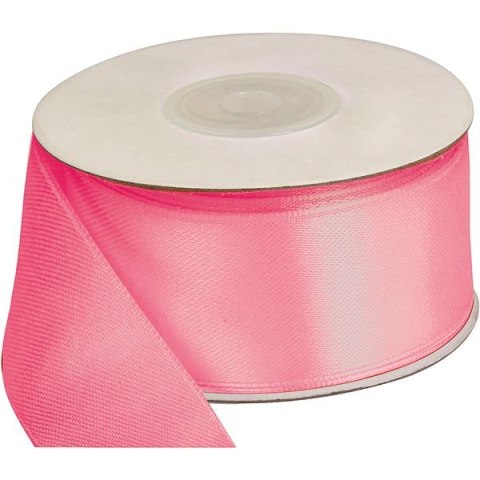 Titanum Wstążka Titanum Craft-Fun Series satynowa 38x25 [mm x m] różowy (TS38-006)
