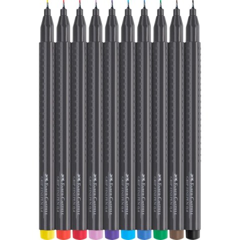 Faber Castell Cienkopisy Faber-Castell Grip Finepen 0,4 10 kolorów (FC151610)