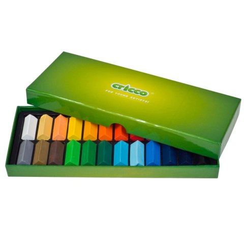 Cricco Pastele suche Cricco kwadratowe, 24 kolory 24 kol. (CR491K24) Cricco Pastele suche Cricco kwadratowe, 24 kolory 24 kol. (CR491K24)