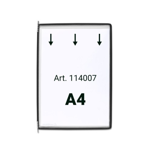 Tarifold Panele prezentacyjne Tarifold A4 10 sztuk kolor czarny