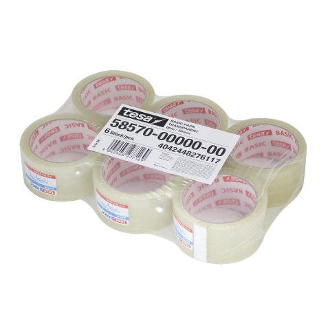 Tesa Taśma pakowa Tesa Basic 50x66 [mm x m] przezroczysta (58570-00000-00)