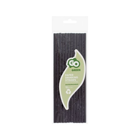 Godan Słomka Godan papierowe czarne 6x197 mm/12szt. 12 szt (SG-RPCZ12) Godan Słomka Godan papierowe czarne 6x197 mm/12szt. 12 szt (SG-RPCZ12)