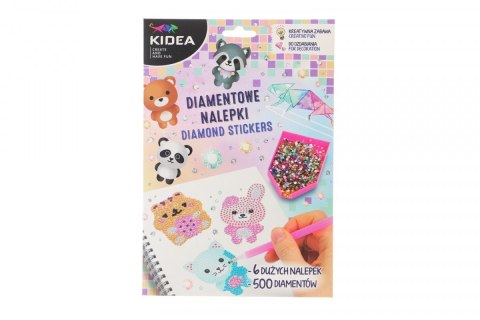 Kidea Mozaika Kidea Wesołe zwierzęta NAKLEJKI DIAMENTOWE (NDWZKA)