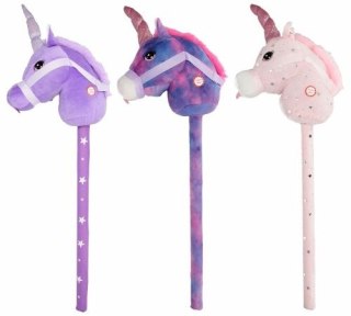Mega Creative Pluszak interaktywny głowa jednorożca na kiju z dźwiękiem, 80cm Mega Creative (553242)