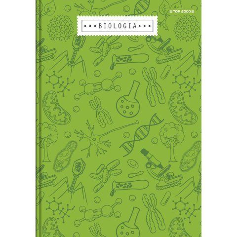 Top 2000 Brulion tematyczny Top 2000 biologia A5 80k. 70g krata (400160627)