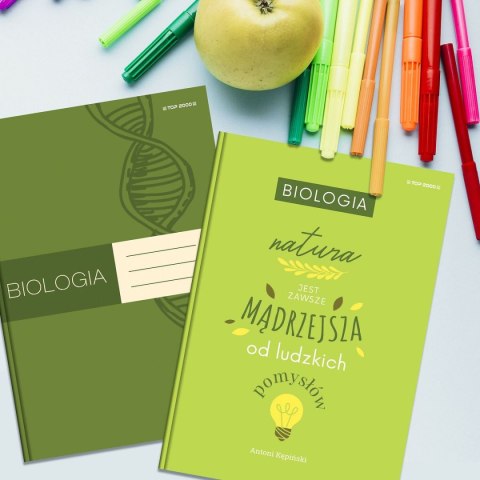 Top 2000 Brulion tematyczny Top 2000 biologia A5 80k. 70g krata (400160627)