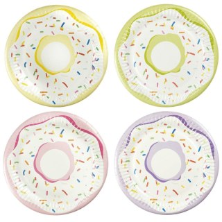 Arpex Talerz jednorazowy Arpex pączki papier śr. 180mm 8 szt (D6042F)