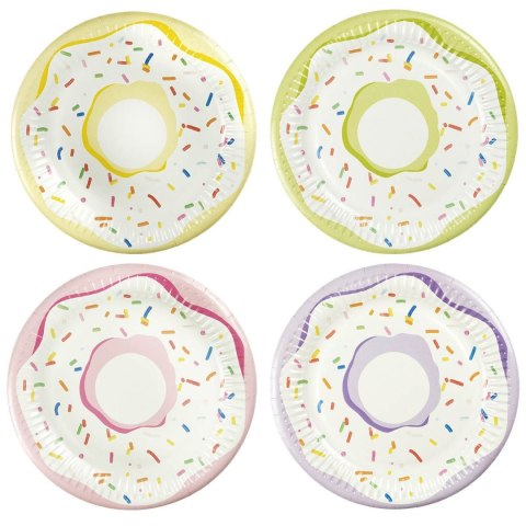 Arpex Talerz jednorazowy Arpex pączki papier śr. 180mm 8 szt (D6042F)