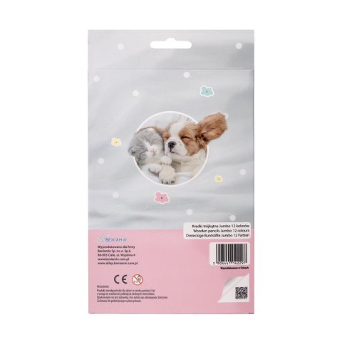 Beniamin Kredki ołówkowe Beniamin The sweet pets trójkątne 12 kol. Beniamin Kredki ołówkowe Beniamin The sweet pets trójkątne 12 kol.