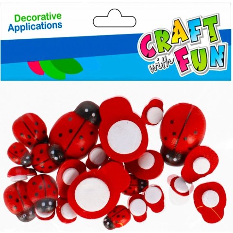 Craft Fun Ozdoba drewniana Craft Fun Biedronki mix (501442) Craft Fun Ozdoba drewniana Craft Fun Biedronki mix (501442)