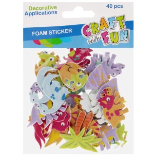 Craft With Fun Ozdoba piankowa Craft With Fun Dinozaury samoprzylepne (555453)