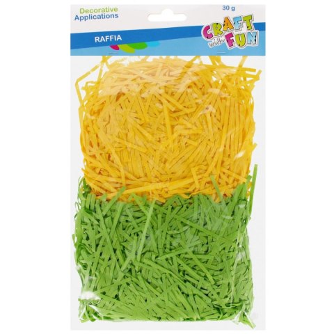 Craft With Fun Rafia Craft With Fun zielony/żółty 30g (555382) Craft With Fun Rafia Craft With Fun zielony/żółty 30g (555382)