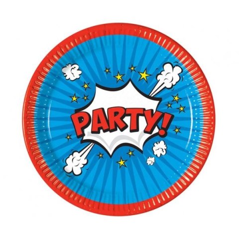 Godan Talerz jednorazowy Godan Boom Party papier śr. 230mm 8 szt (94166) Godan Talerz jednorazowy Godan Boom Party papier śr. 230mm 8 szt (94166)
