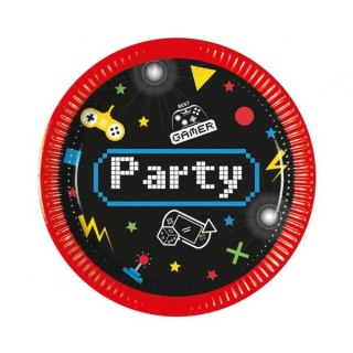Godan Talerz jednorazowy Godan Game Party papier śr. 200mm 8 szt (93770)