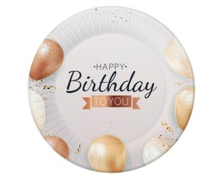 Godan Talerz jednorazowy Godan Happy Birthday papier śr. 180mm 6 szt (PG-TAHB)