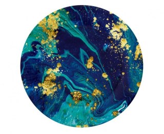 Godan Talerz jednorazowy Godan Midnight Blue papier śr. 180mm 6 szt (PG-TMB7)