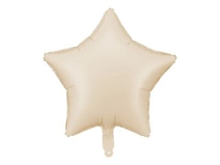 Partydeco Balon foliowy Partydeco gwiazda jasny beż, 48cm 19cal