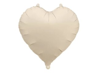Partydeco Balon foliowy Partydeco serce jasny beż, 45cm 18cal (FB9T-013J)