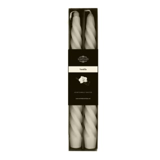 Pavoncella Świeca Pavoncella stołowa zakręcona o zapachu Vanilla (opak. 2 szt.) KREMOWY JASNY [mm:] 250 (8716516195575)