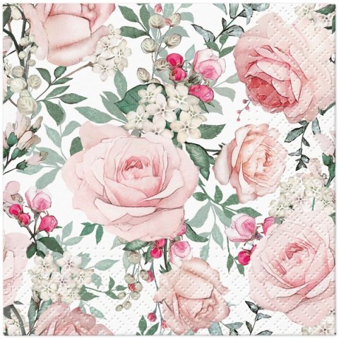 Paw Serwetki Coktail Gorgeous Roses k mix nadruk papier Paw (SDC122600)