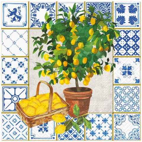 Paw Serwetki Paw Lunch Citrus tree mix nadruk bibuła [mm:] 330x330 (SDL145700)
