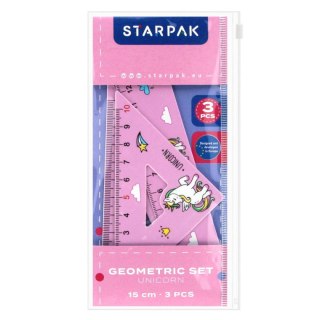 Starpak Komplet geometryczny Starpak Unicorn 3 el. (538972)