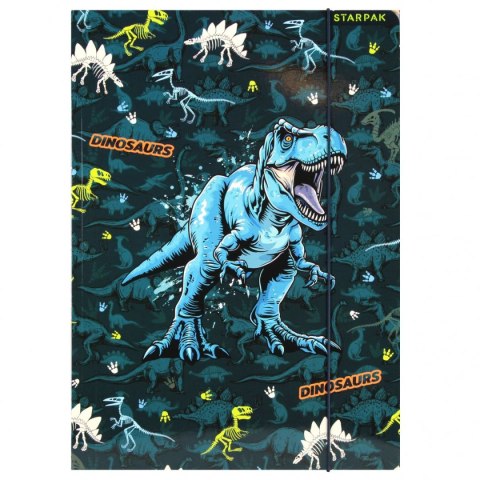Starpak Teczka kartonowa na gumkę Dino A4 mix Starpak (559701)