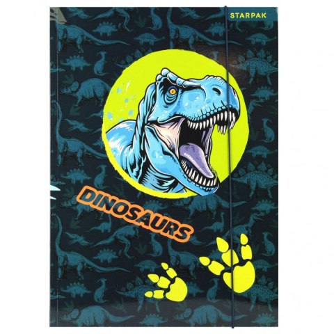 Starpak Teczka kartonowa na gumkę Dino A4 mix Starpak (559701)