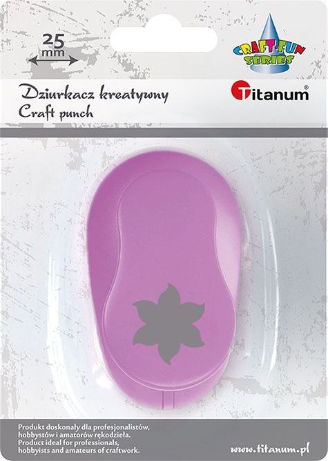 Titanum Dziurkacz ozdobny Titanum Craft-Fun Series 25mm kwiat (T-8810-125e) Titanum Dziurkacz ozdobny Titanum Craft-Fun Series 25mm kwiat (T-8810-125e)