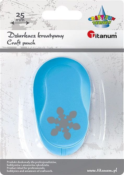 Titanum Dziurkacz ozdobny Titanum Craft-Fun Series 25mm płatek śniegu (T-8810-55) Titanum Dziurkacz ozdobny Titanum Craft-Fun Series 25mm płatek śniegu (T-8810-55)