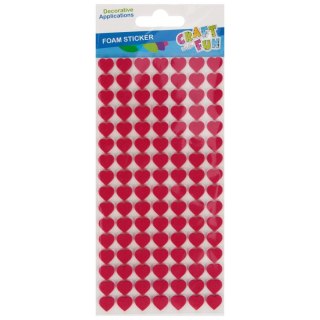 Craft With Fun Ozdoba piankowa Craft With Fun serca samoprzylepne (555448)