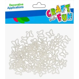 Craft with Fun Ozdoba akrylowa Craft with Fun Pełowe motylki (501925)