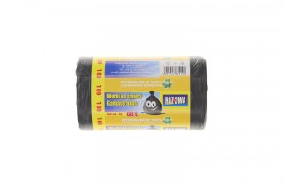 Dorplast Worki na śmieci Dorplast kolor: CZARNY 60L 50 szt (ET6050)