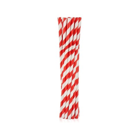 Godan Słomka Godan papierowe, łamane, czerwone paski 6x200 mm/12szt. 12 szt (RP-LC12) Godan Słomka Godan papierowe, łamane, czerwone paski 6x200 mm/12szt. 12 szt (RP-LC12)