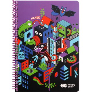 Happy Color Kołonotes Happy Color A4 80k. krata (HA 4742 2030-ME1)
